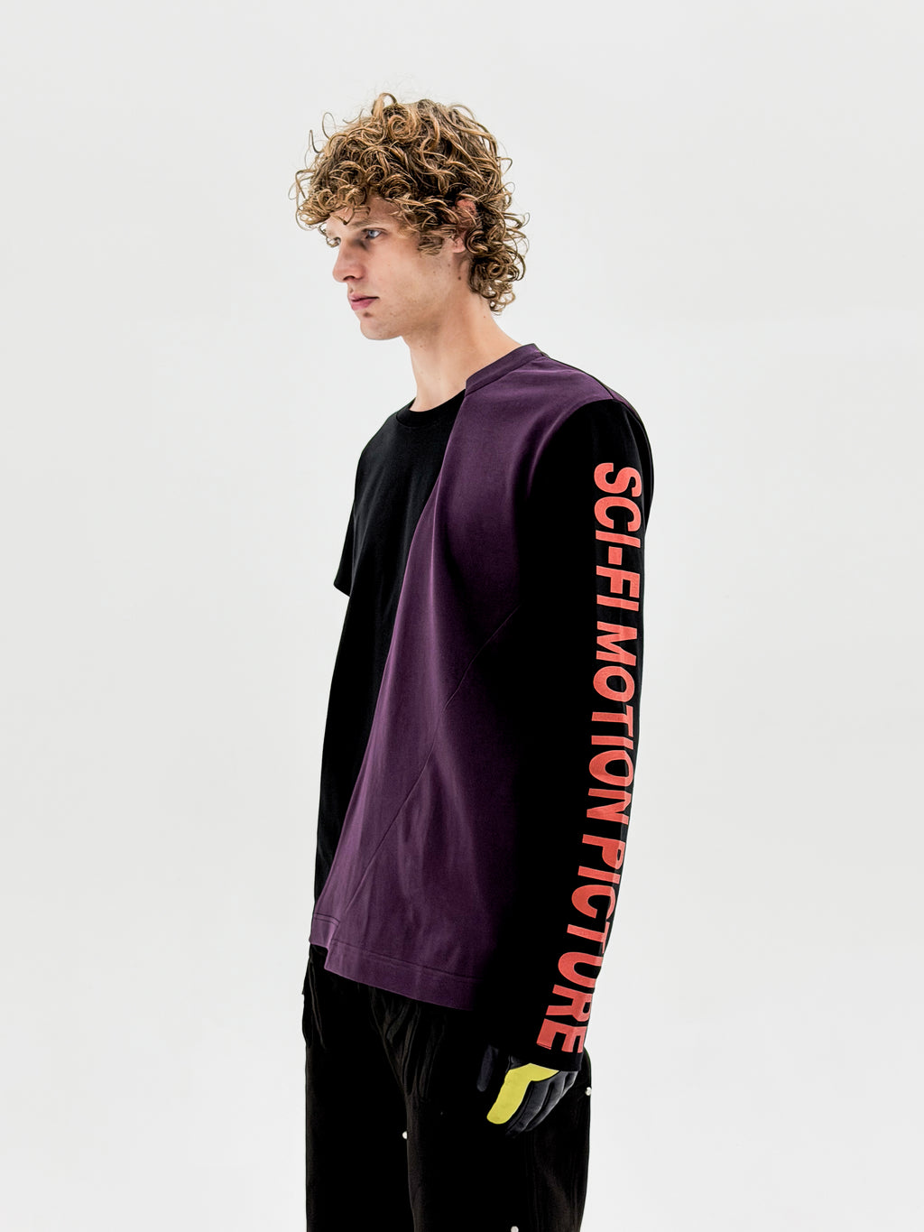 Defense Printed Deconstructed Longsleeve (Black/Violet)