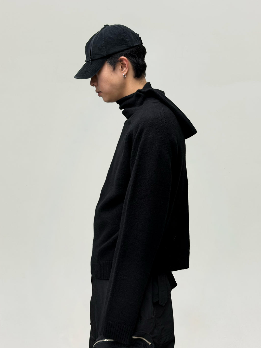 Stealth Balaclava Knit Jumper (Black)