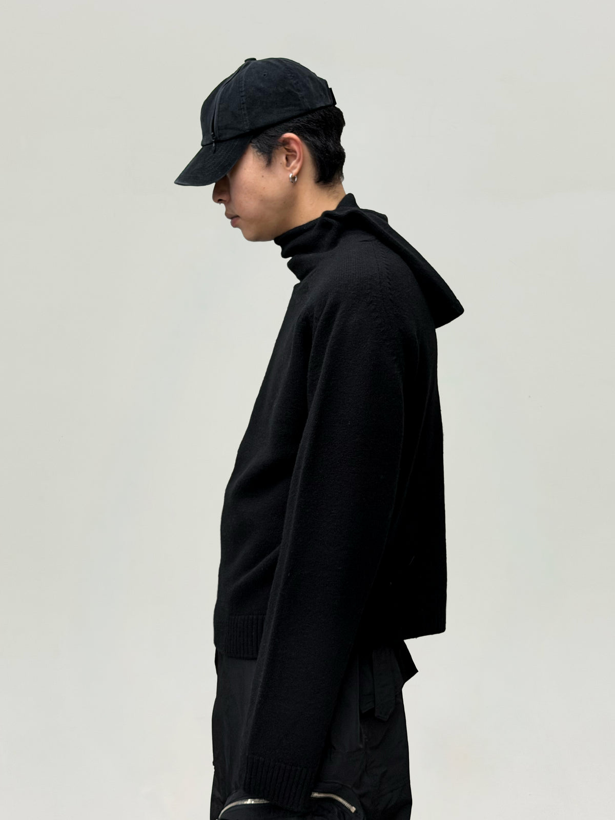 Stealth Balaclava Knit Jumper (Black)