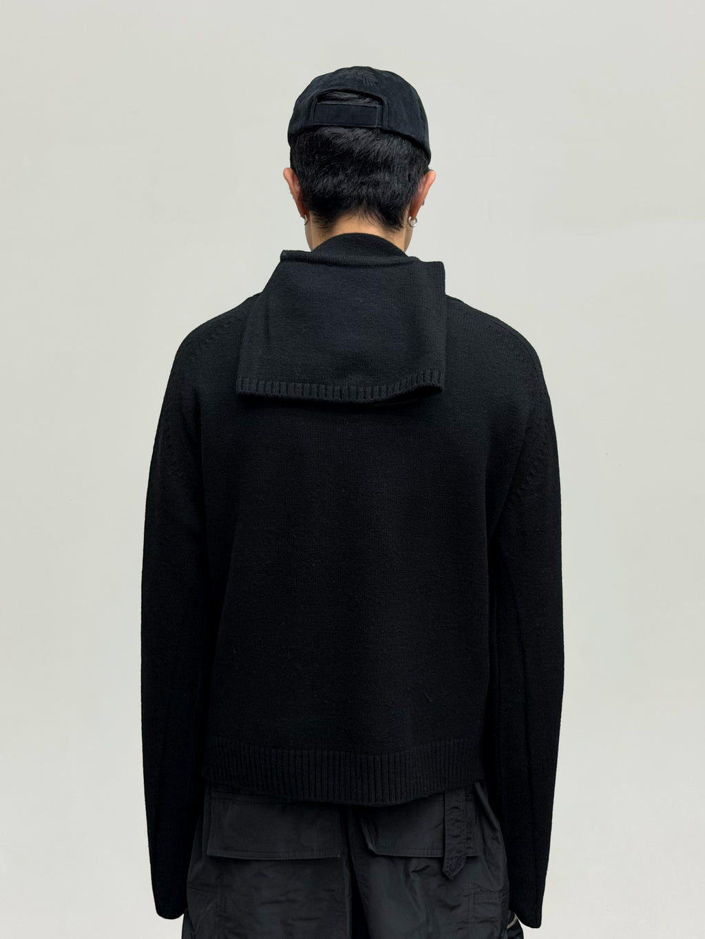 Stealth Balaclava Knit Jumper (Black)