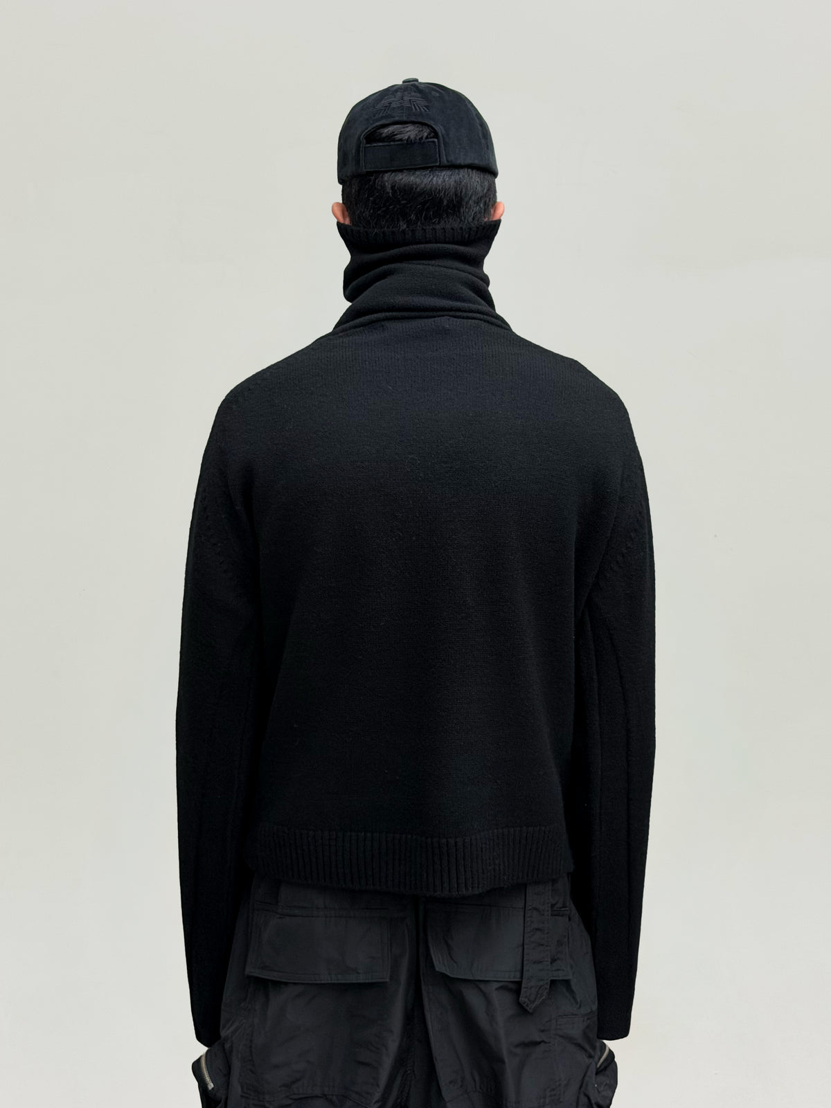 Stealth Balaclava Knit Jumper (Black)