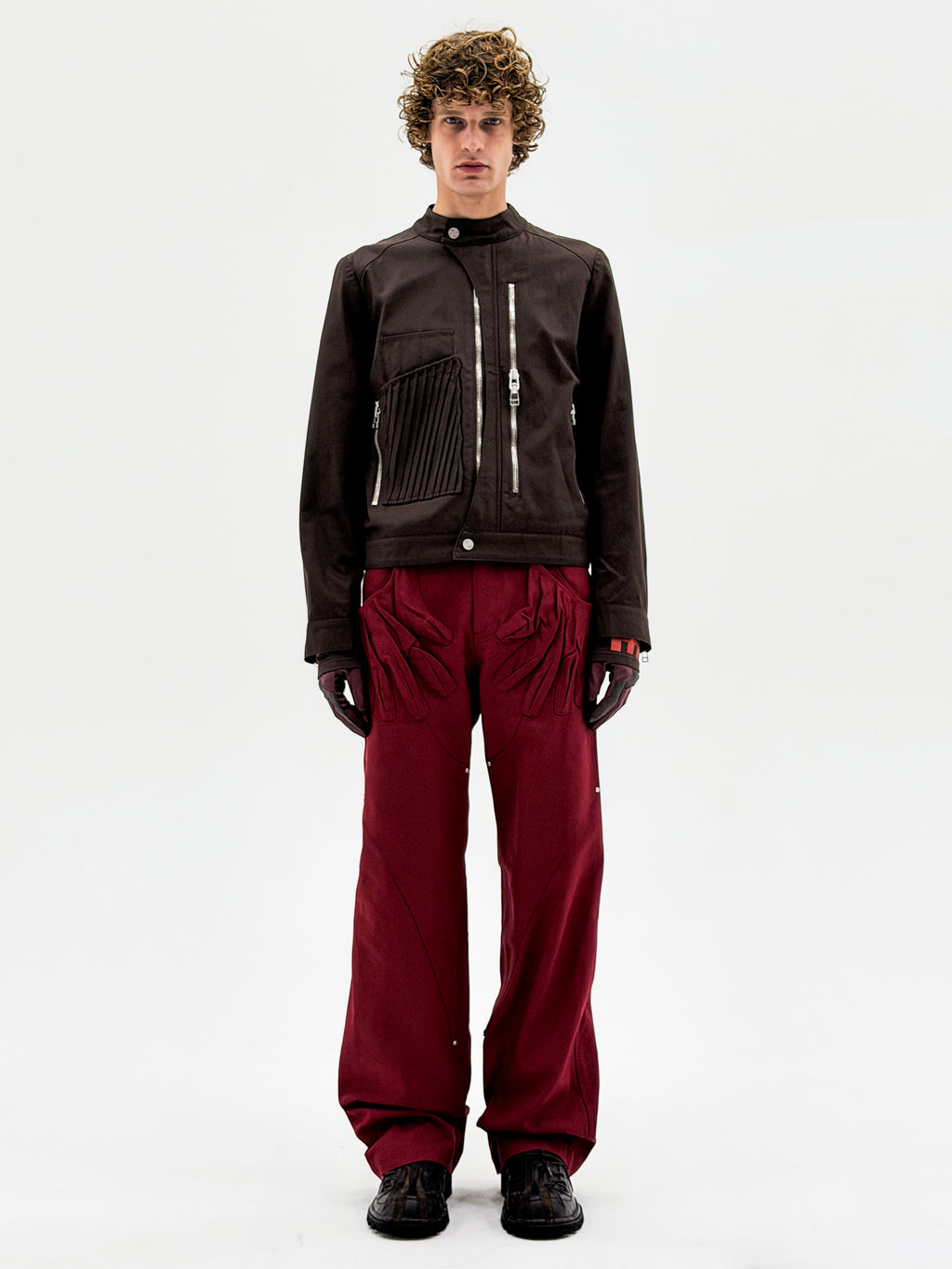 Wave Moto Jacket (Fondant Brown)