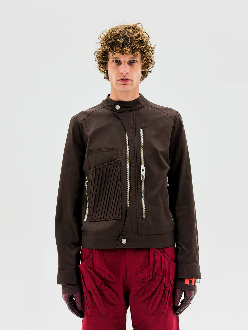 Wave Moto Jacket (Fondant Brown)