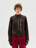 Wave Moto Jacket (Fondant Brown)