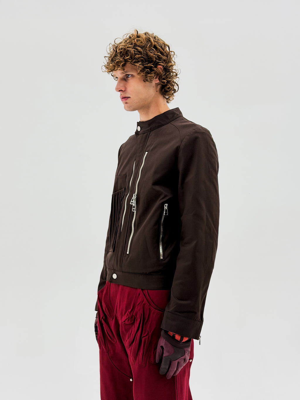 Wave Moto Jacket (Fondant Brown)