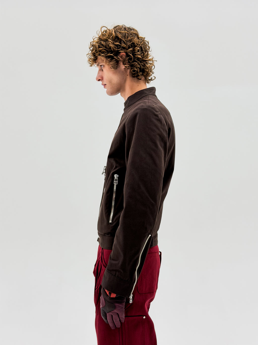 Wave Moto Jacket (Fondant Brown)