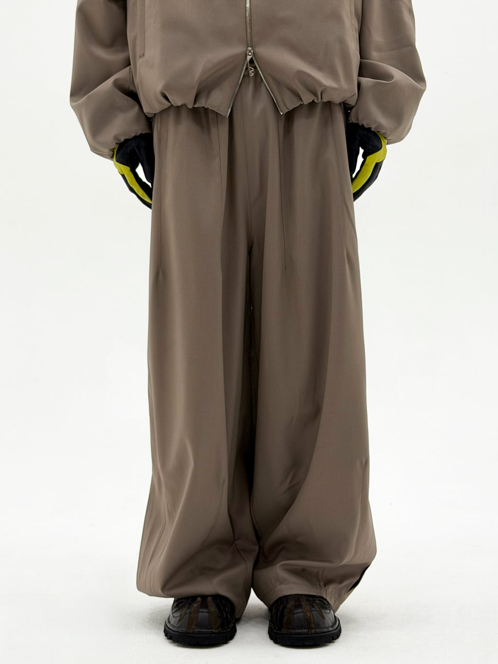 Wool Enigma SW Tracksuit Trouser (Beige)