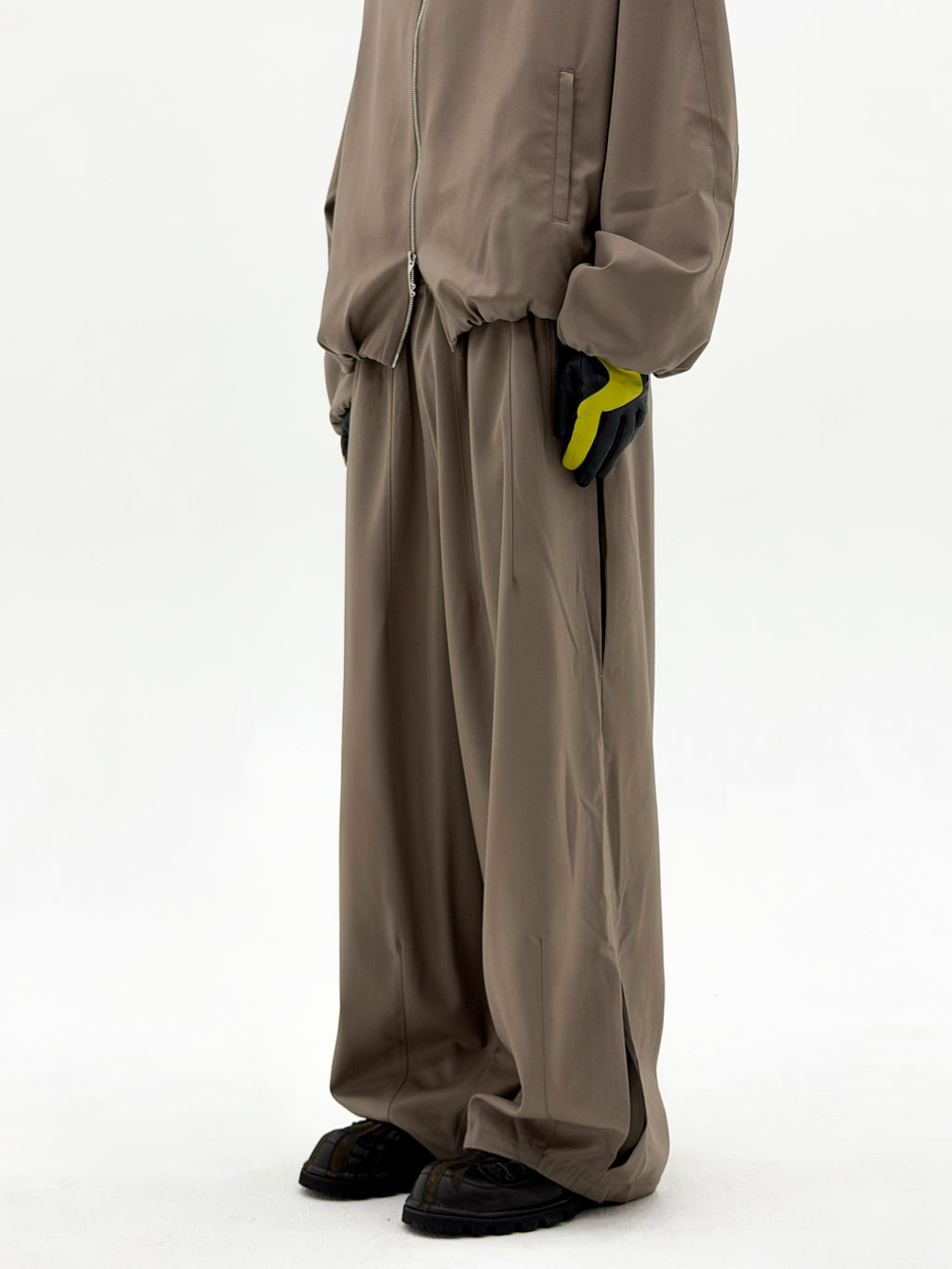 Wool Enigma SW Tracksuit Trouser (Beige)