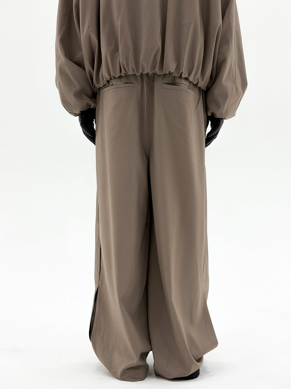 Wool Enigma SW Tracksuit Trouser (Beige)