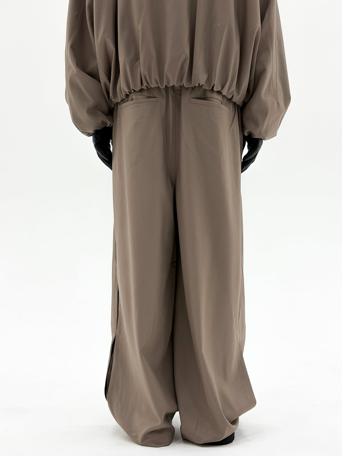 Wool Enigma SW Tracksuit Trouser (Beige)