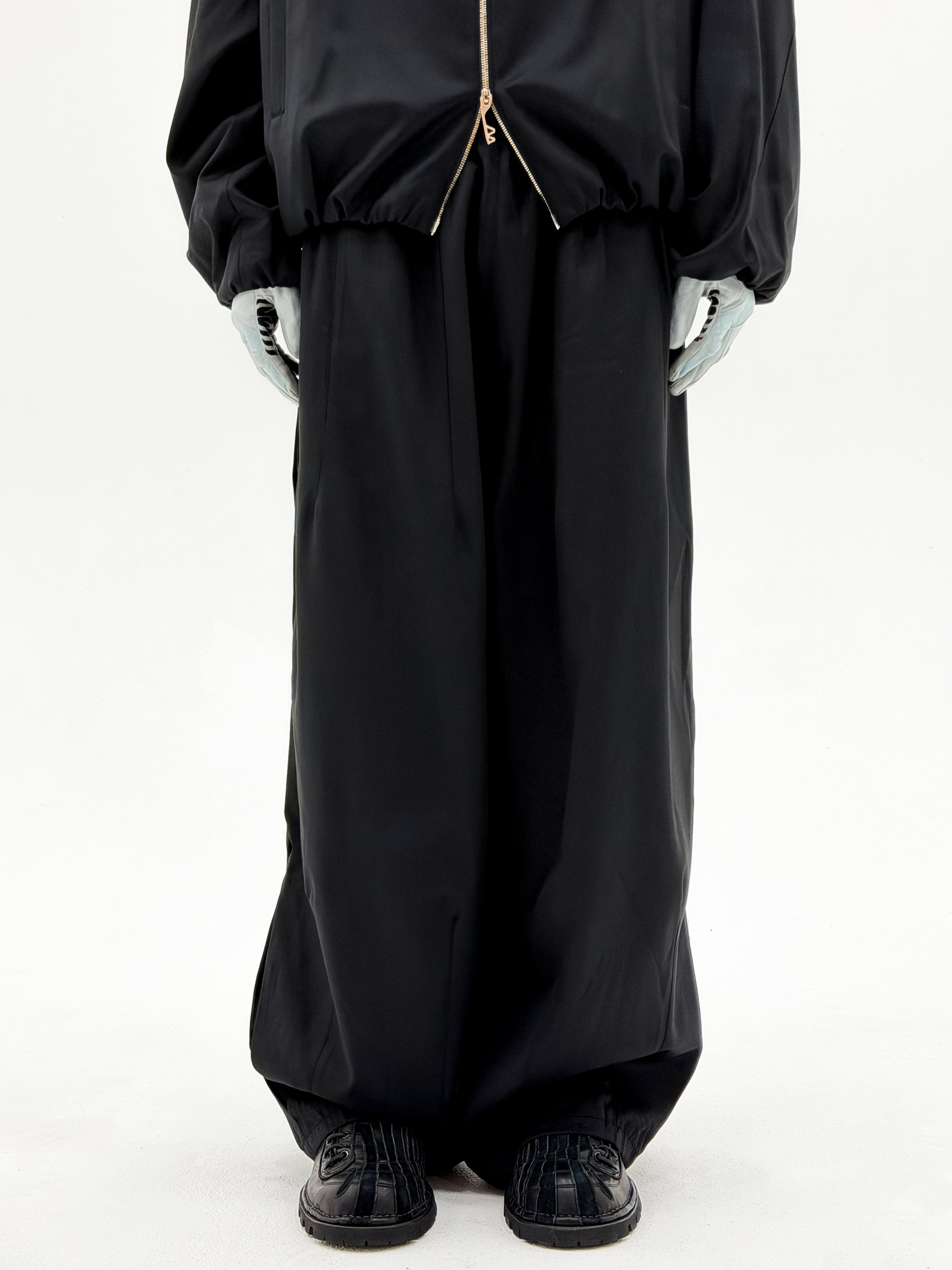 Wool Enigma SW Tracksuit Trouser (Black)
